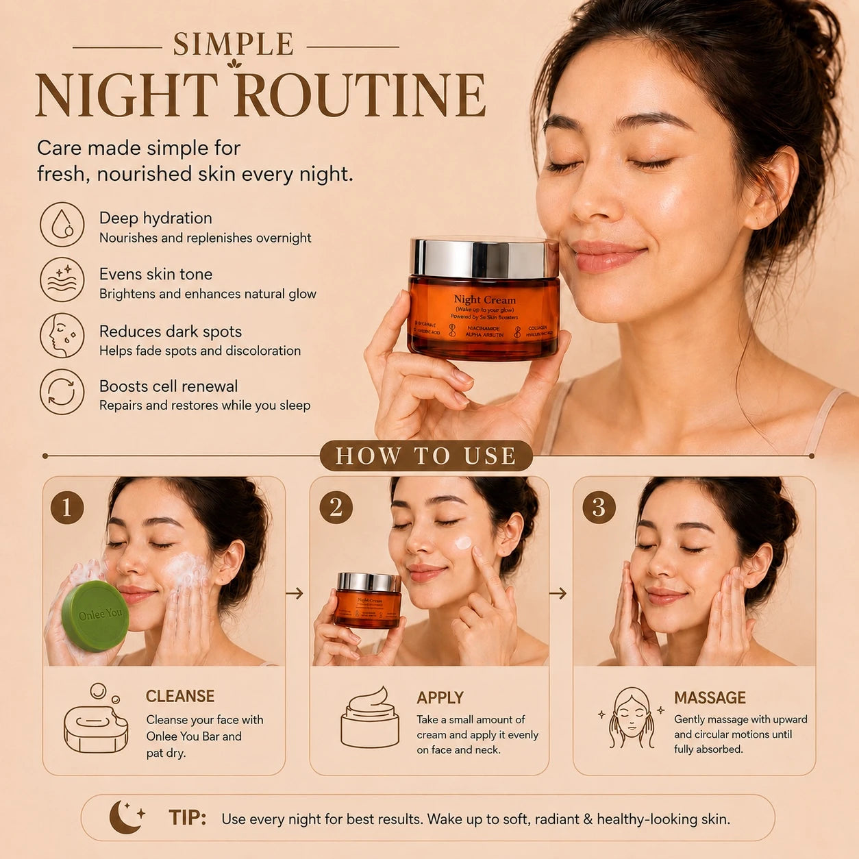 Skin Brightening & Lightening Night Cream
